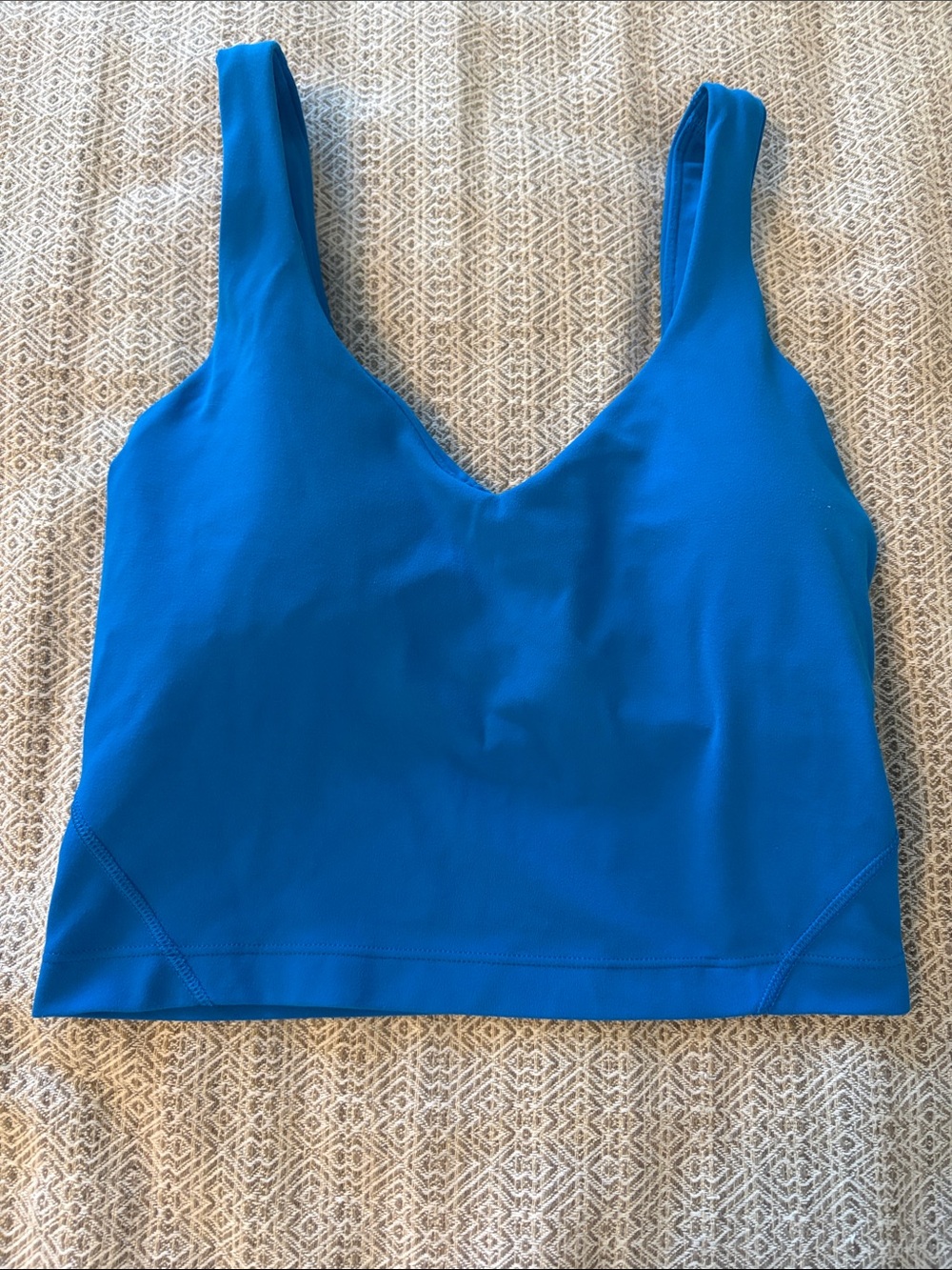 lululemon athletica Electric Blue Cropped Tank